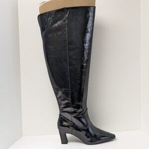 Vince Camuto Shalie Over-The-Knee Boots, Black, Women's 10 Wide (XW-Calf)